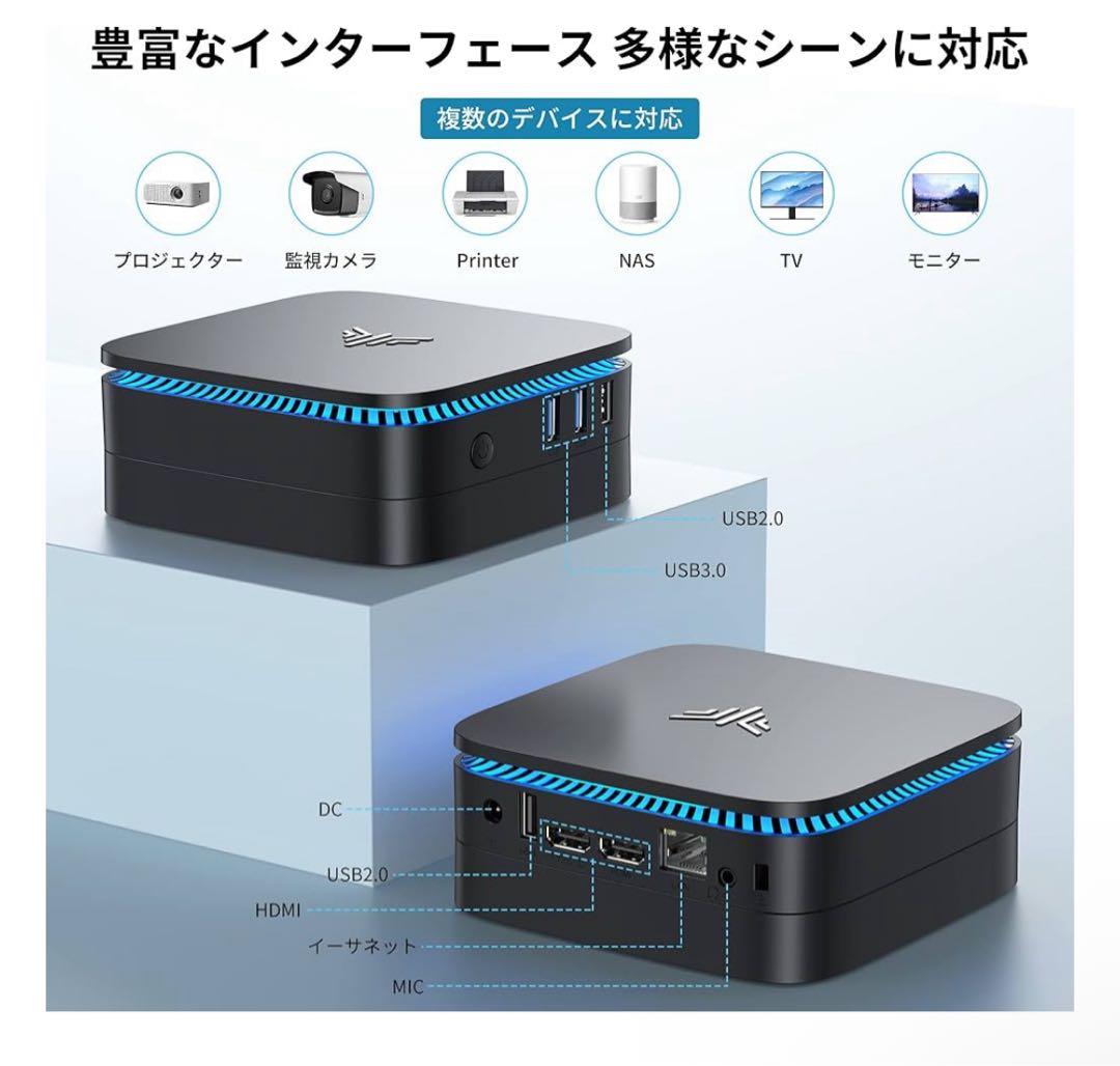 【最新の第12世代 Alder Lake CPU n95 ミニpc】