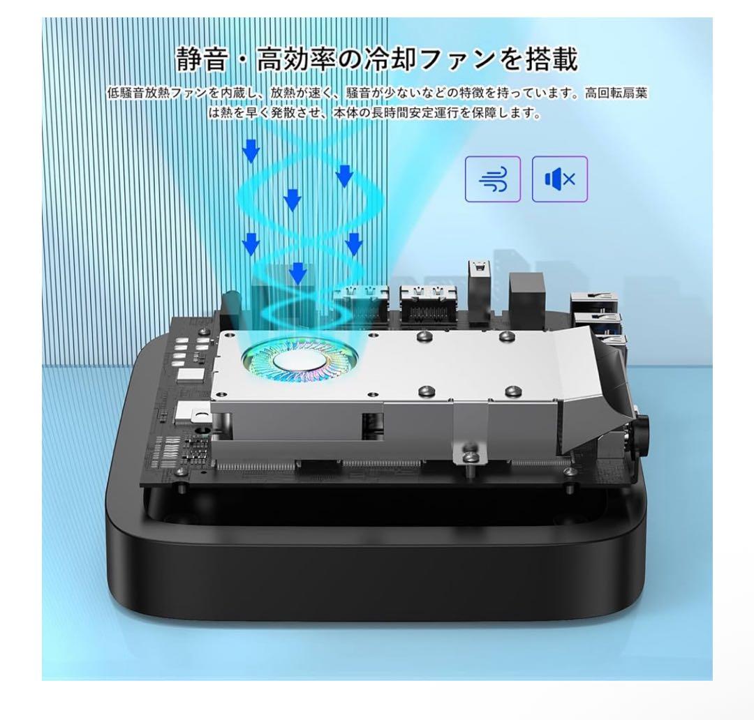 【最新の第12世代 Alder Lake CPU n95 ミニpc】