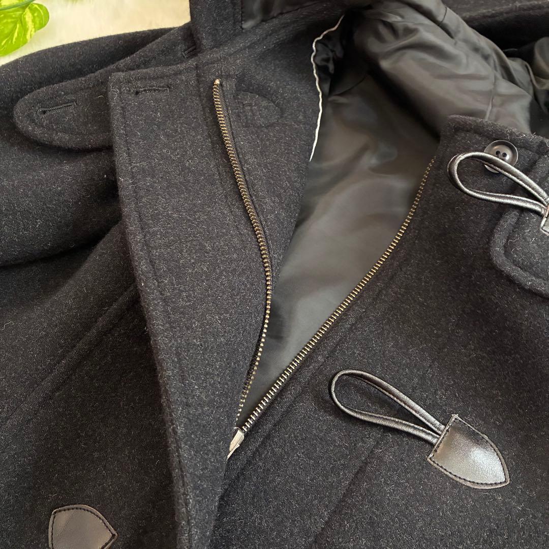 美品✨EASTBOY Venus ジップ付き ダッフルコート 黒 フード付