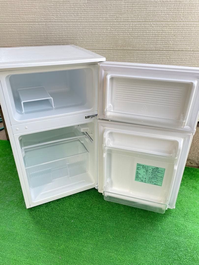 600分解洗浄済み✨ ヤマダ 90L 小型2ドア冷蔵庫 右開き 一人暮らし 単身