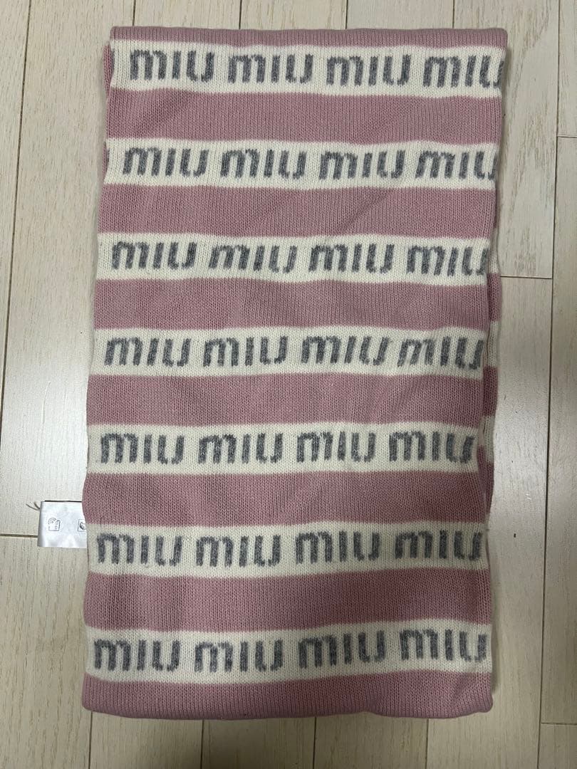 miumiu ミュウミュウ マフラー ピンク カシミヤ