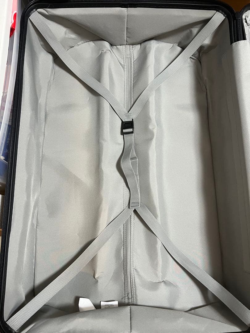 【美品✨1回使用】無印良品105L スーツケース 黒 消毒済み 4輪 TSA付