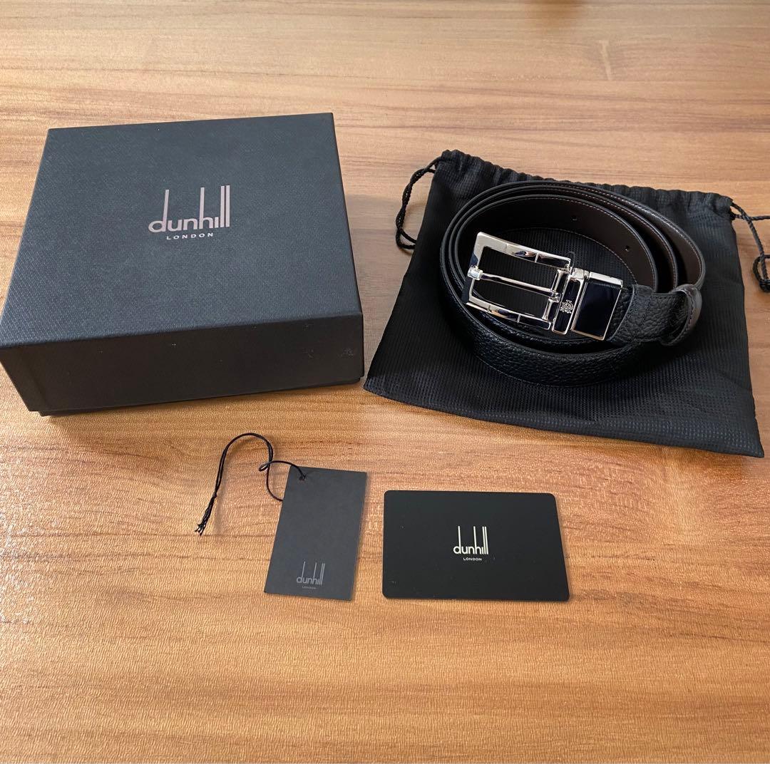 未使用品　ダンヒル ロゴ ベルト　ブラック
