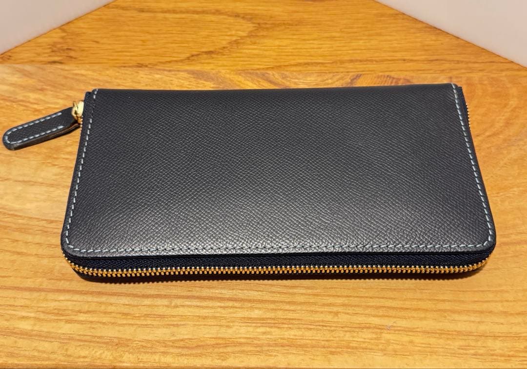 大峽製 OHBA ポケットブック ラウンドファスナー長財布