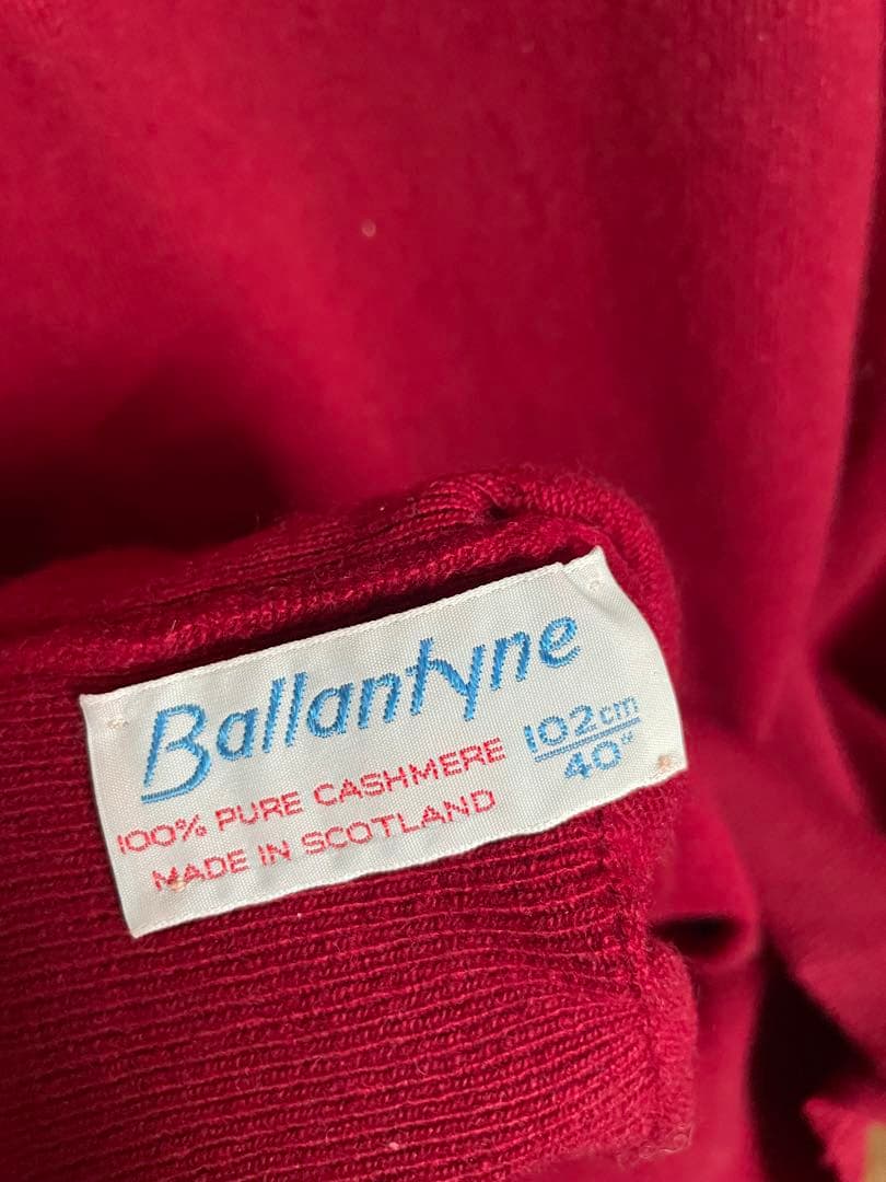80s 新品未使用　Ballantyne デッドストック カシミヤ　ニット 40
