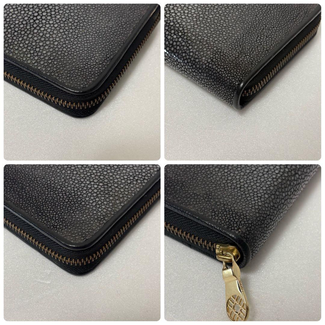 極美品　muta　長財布　ガルーシャ　スティングレイ　ラウンドファスナー　エイ革