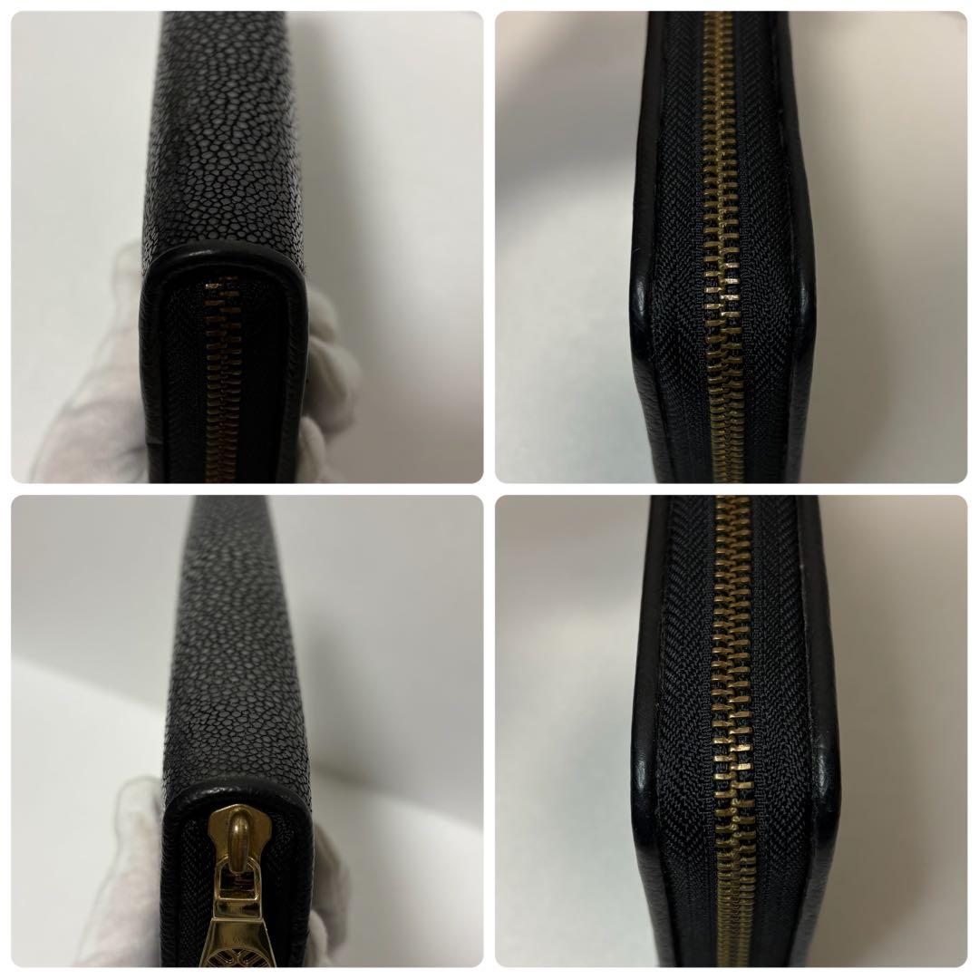 極美品　muta　長財布　ガルーシャ　スティングレイ　ラウンドファスナー　エイ革