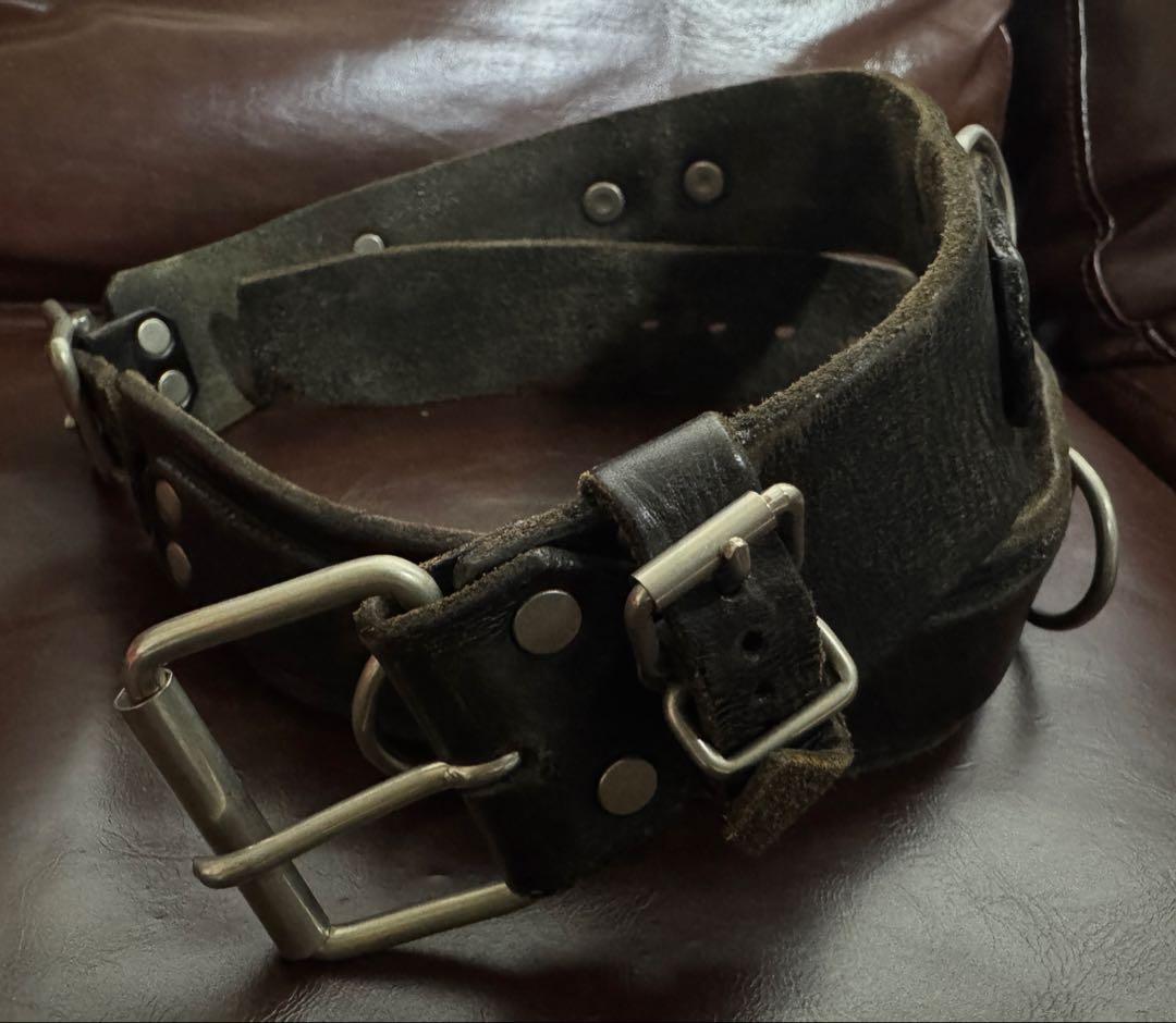 【希少・コラボ】 black means × LAB RAT シドベルト レザー