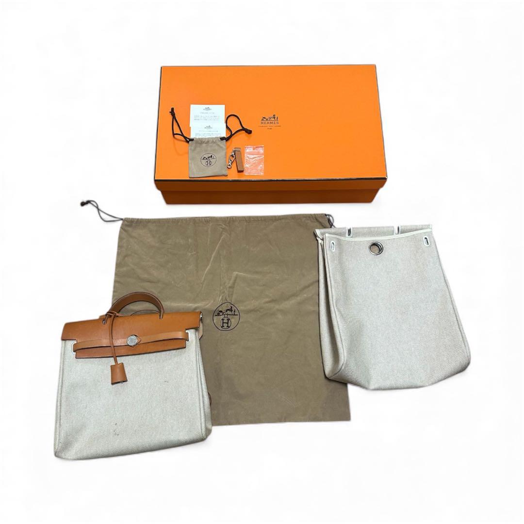 【限定値下】【正規品】エルメス HERMES ハンドバッグエールバッグキャンバス