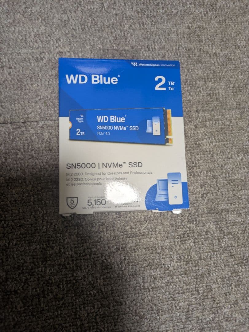 内蔵型SSD WD Blue 2TB SN5000 NVMe SSD