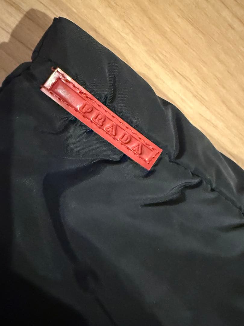 PRADASPORTナイロンジャケット中綿ダウンイタリア製プラダアウター黒40