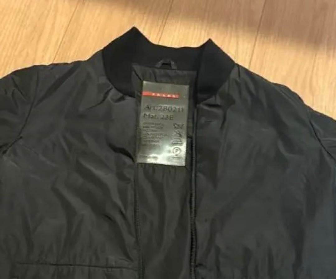 PRADASPORTナイロンジャケット中綿ダウンイタリア製プラダアウター黒40