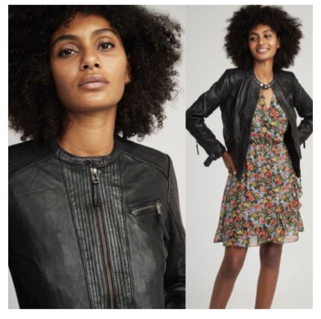 早い者勝ち★新品未使用☆NAF NAFレザーフィットジャケット36