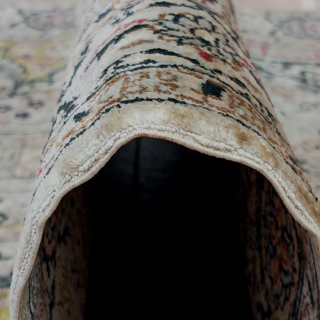 専用Y2811 シルク100% 細密手織り100万ノット ペルシャ絨毯