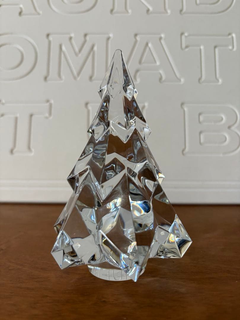 バカラ　クリスマスツリー　オブジェ