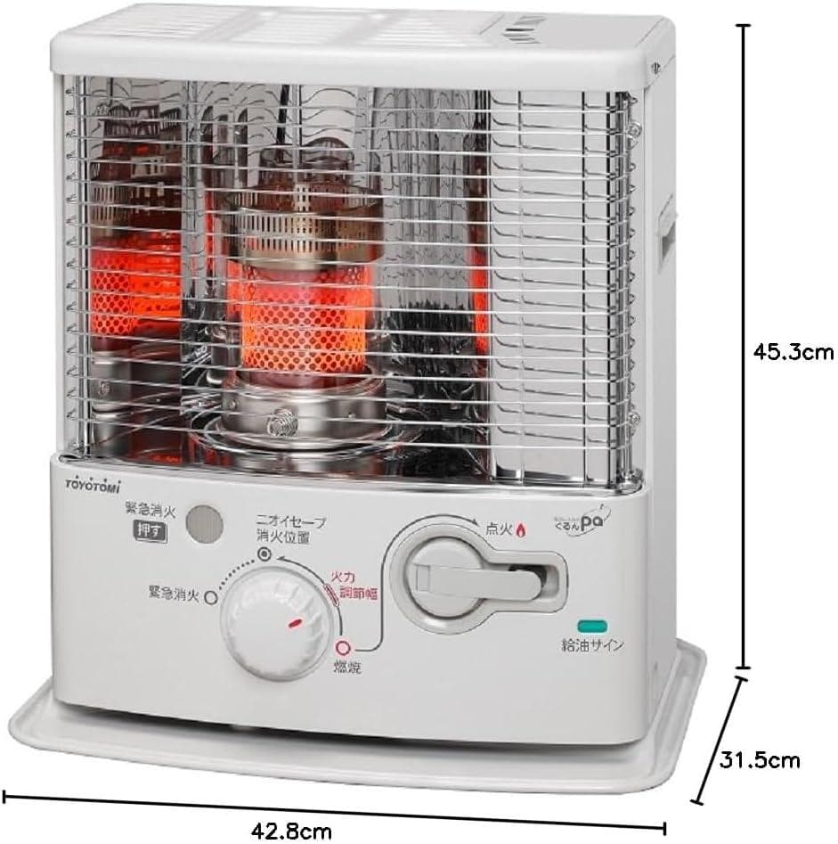 未使用品☆トヨトミ 石油ストーブ ぐるんPa ホワイト RS-G24N(W)