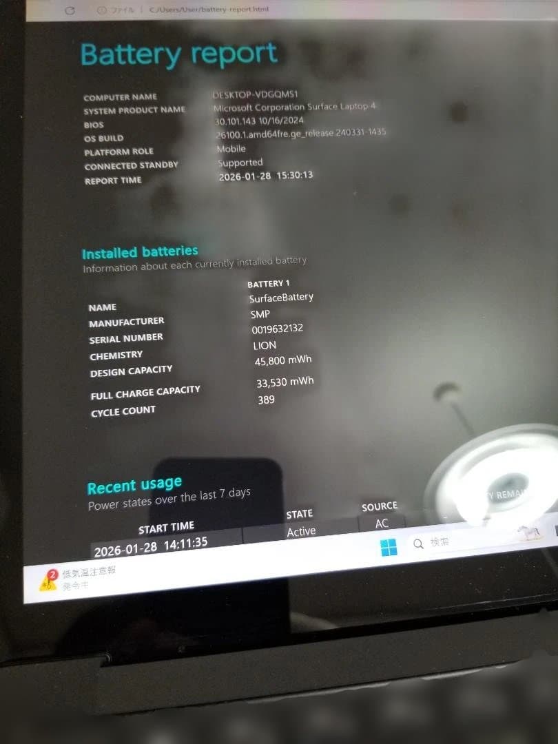 061 良品 Surface Laptop 4 13.5型 i7◆8◆256GB