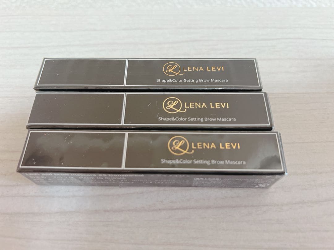 【3本set新品未使用】LENA LEVI 眉マスカラ #5 クリア