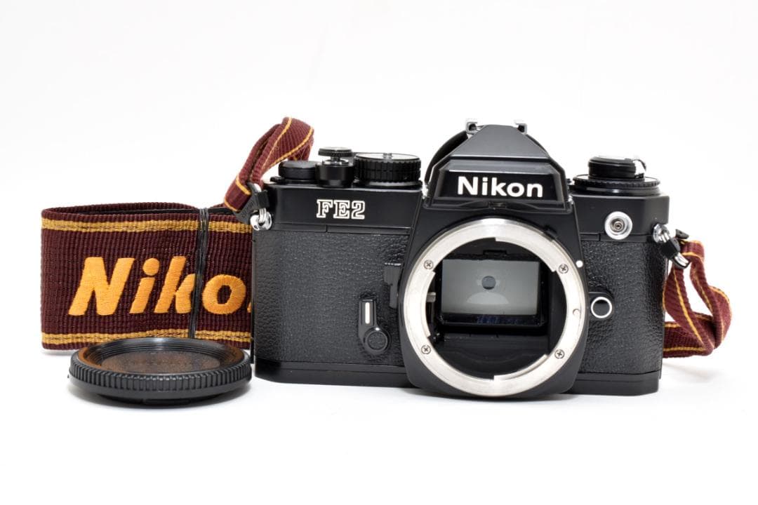 超美品 NIKON FE2 ブラック フィルムカメラ　モルト新品交換済 H298