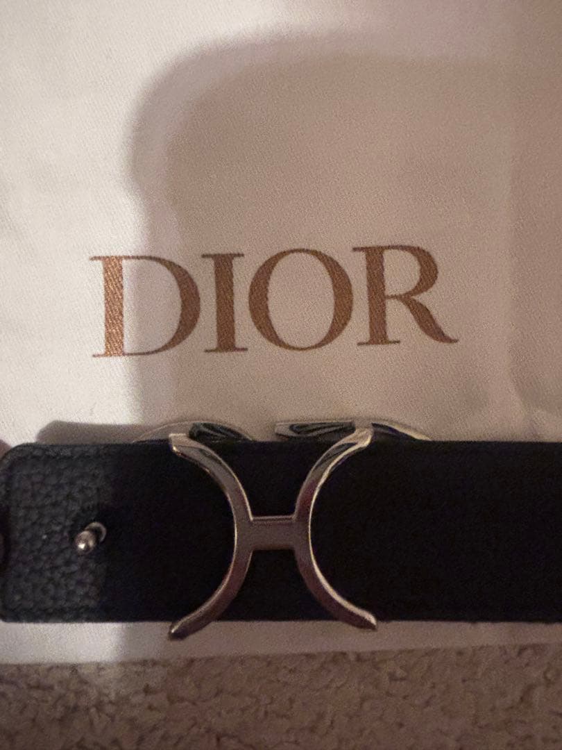 Dior モノグラム ベルト CDロゴ付き