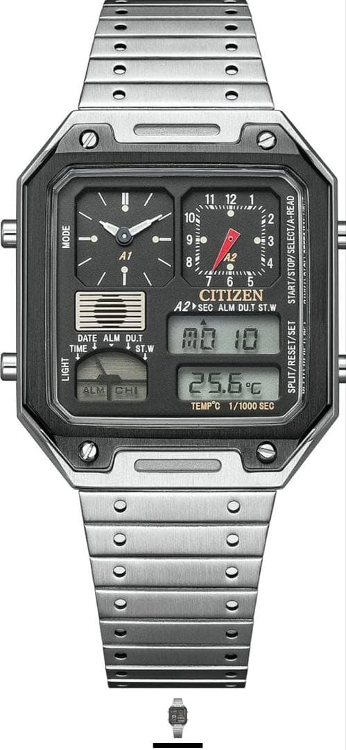 CITIZEN RECORD LABEL THERMO SENSOR ブラック