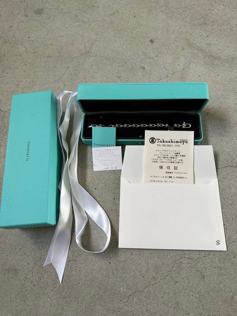 Tiffany ハードウエア　スモールリンクブレスレット