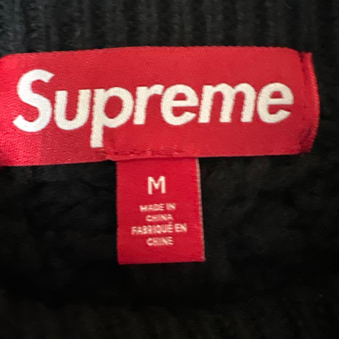 トップス Supreme 23AW Applique Cable Knit Sweate