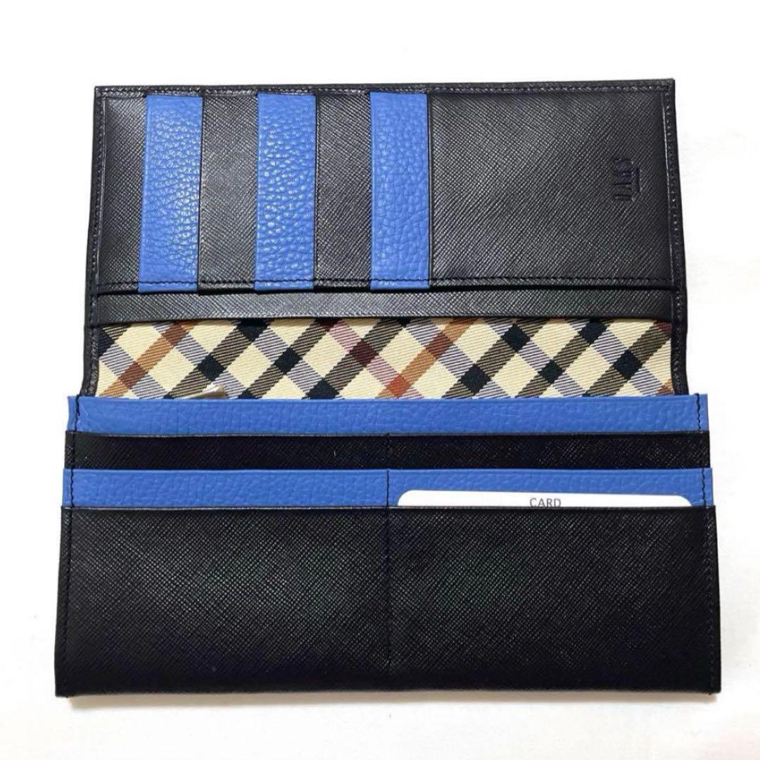 新品　DAKS ダックス　紳士用　本革　日本製　長財布　ブラック