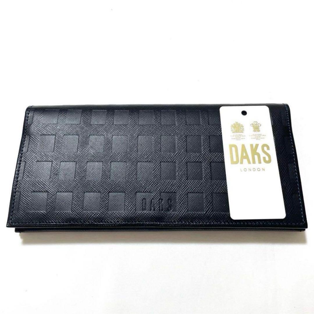新品　DAKS ダックス　紳士用　本革　日本製　長財布　ブラック