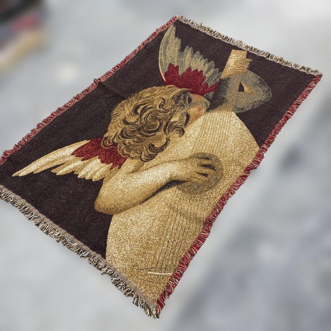 マンダリンを奏でる天使　マルチカバー　ソファカバー　ラグ　111x170