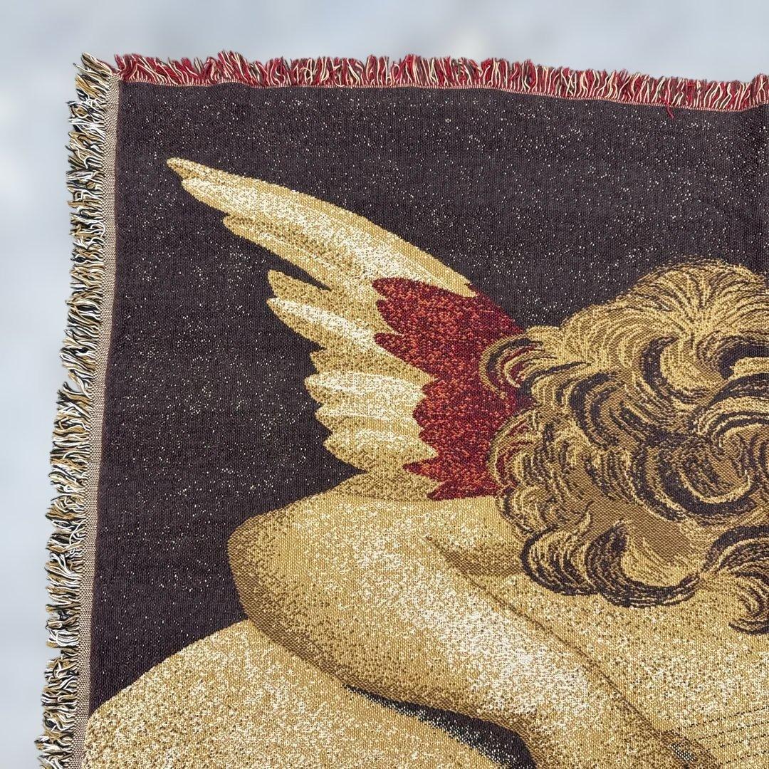 マンダリンを奏でる天使　マルチカバー　ソファカバー　ラグ　111x170