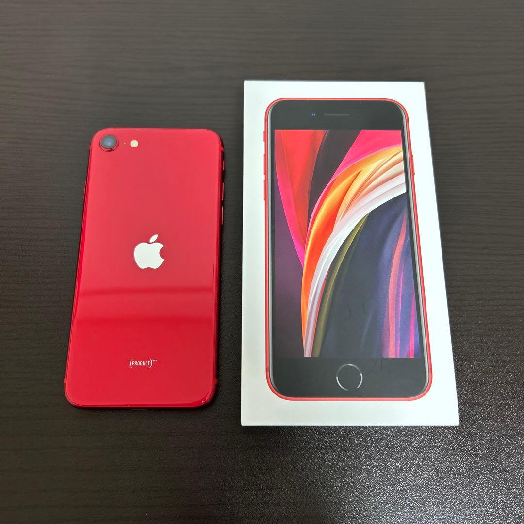 iPhone SE 第2世代 64GB RED SIMフリー 美品 箱あり