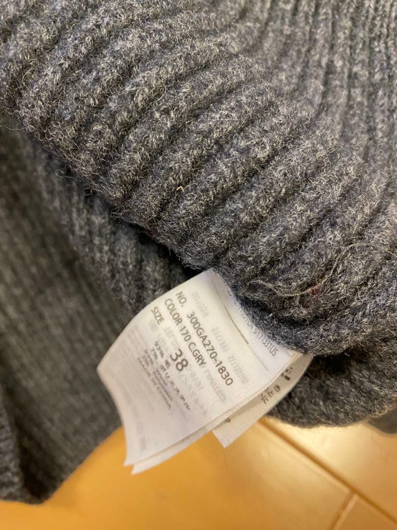 ENFOLD ニット　トップス　プルオーバー　グレー　sacai