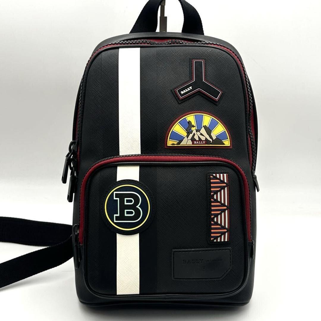 未使用級✨ Bally ワッペン トレスポ メンズ ボディバッグ ウエストポーチ