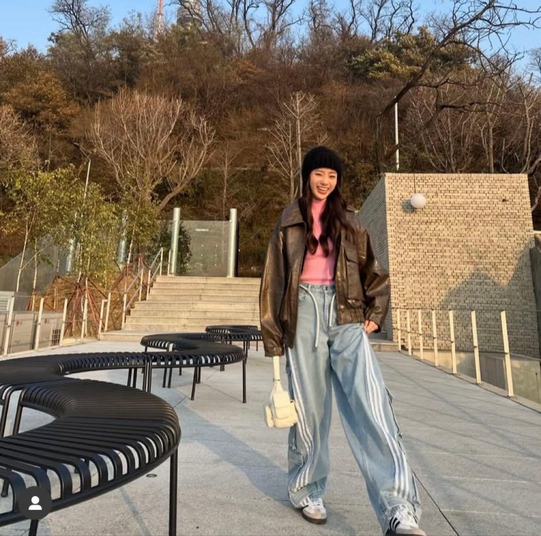 adidas デニム パンツ 25