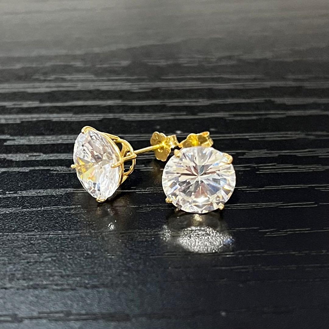 AVALANCHE アバランチ 14Kイエローゴールド スタッズピアス 9mm