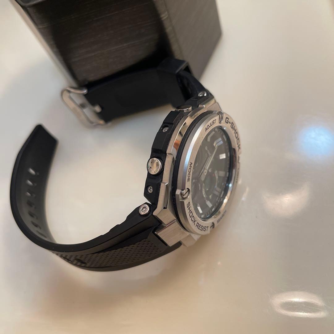【美品】CASIO G-SHOCK G-STEEL GST-S110-1A