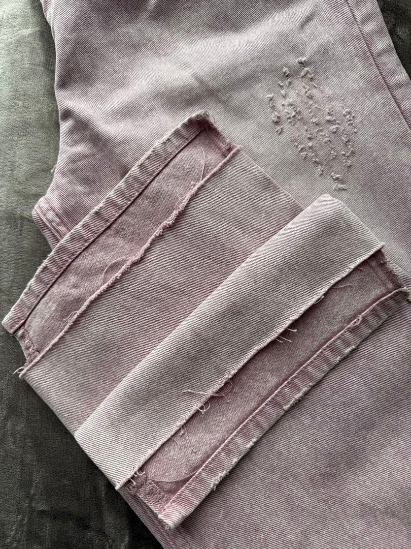 最終価格【YENN】ハイライズタックワイドパンツ／ピンク38