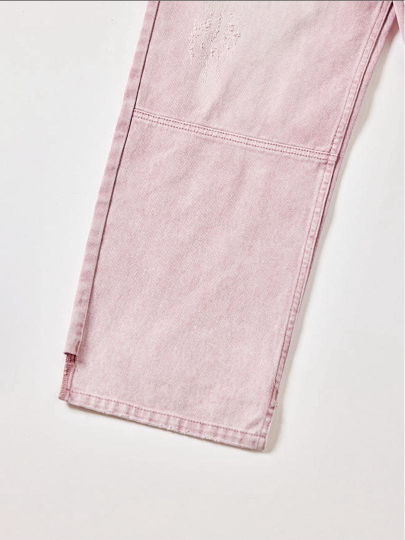 最終価格【YENN】ハイライズタックワイドパンツ／ピンク38