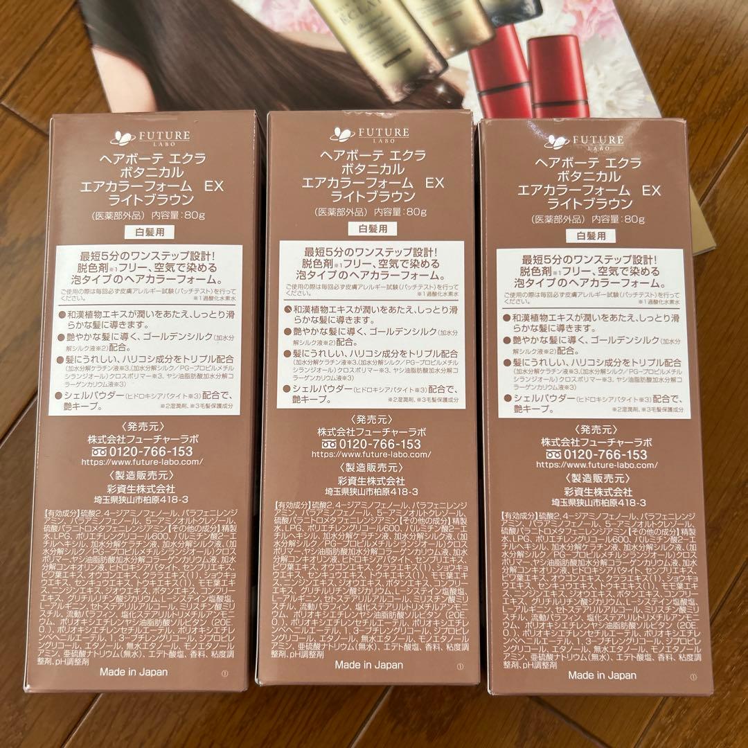 HAIR BEAUTE ÉCLAT ボタニカルエアカラーフォームEX 80g