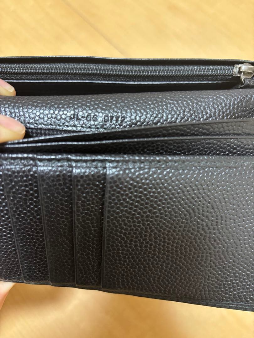 レザー ブラック 長財布