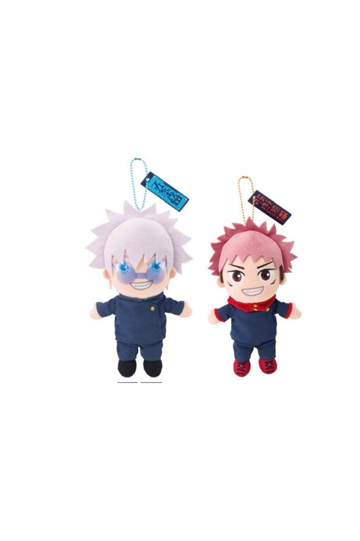 呪術廻戦 USJ ユニバ キーチェーンマスコット ぬいぐるみ 五条 虎杖