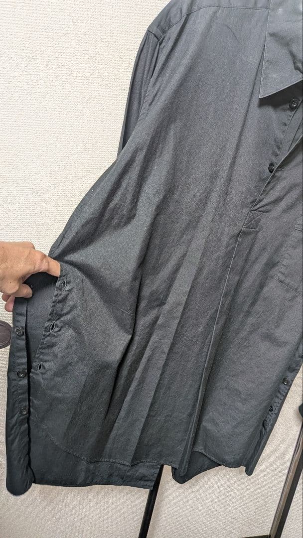 Yohji Yamamoto POUR HOMME 黒シャツ サイズ3