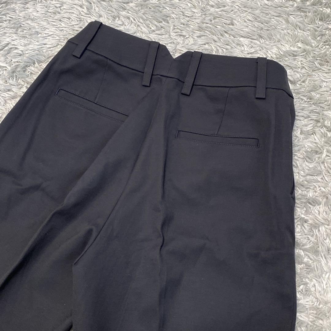 美品　ビューティ＆ユース　ピケカラーレスジャケット　トラウザーパンツ　スーツ　M