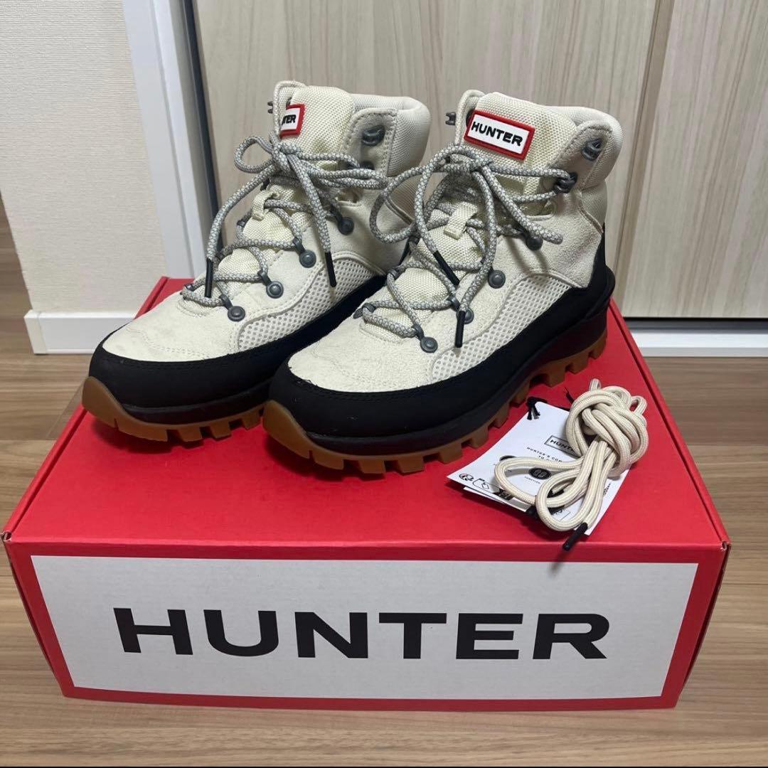 安*藤様 HUNTER スノーブーツ　ホワイト/ブラック