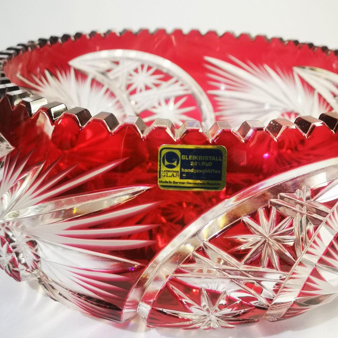 【LAUSITZER GLAS】ラウジッツァー 切子鉢 ボウル ハンドカット