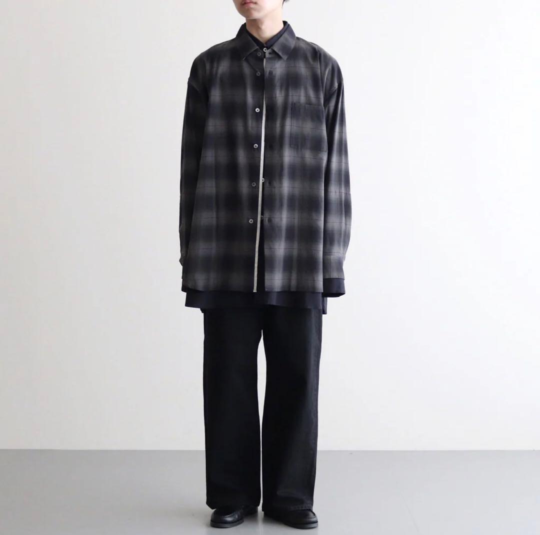 steinシュタイン OVERSIZED LAYERED SHIRT