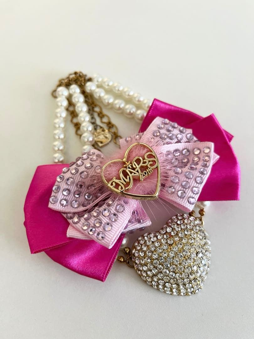 【未使用】MA✽RS マーズ ピンク ミンク ブーツアンクレット　バックチャーム