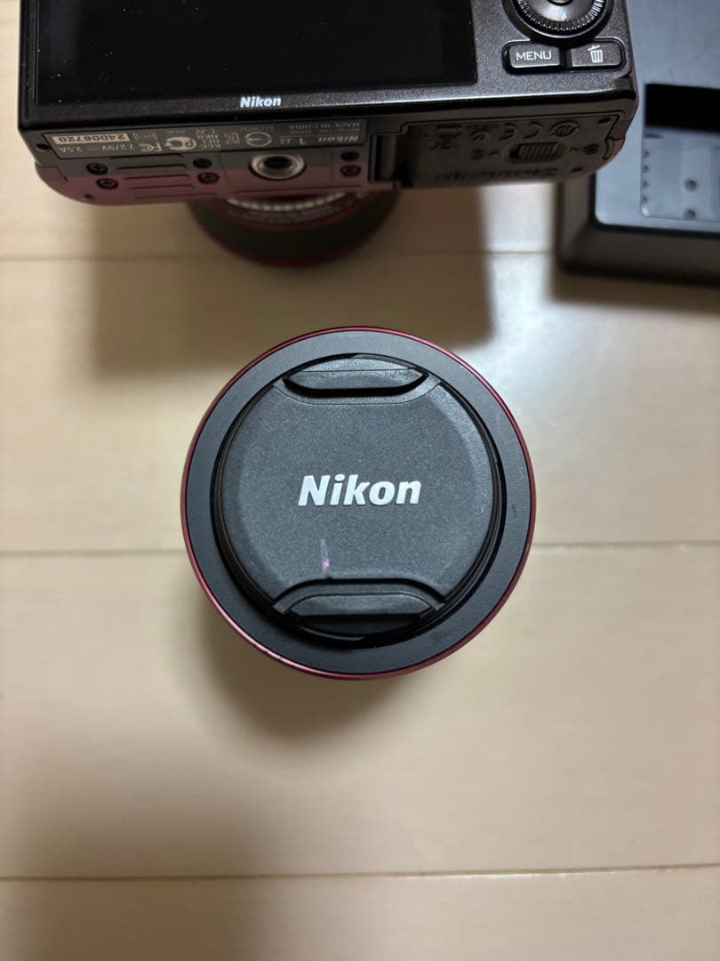 Nikon 1 J2 ミラーレスカメラ 赤 10-30mm 30-110mm