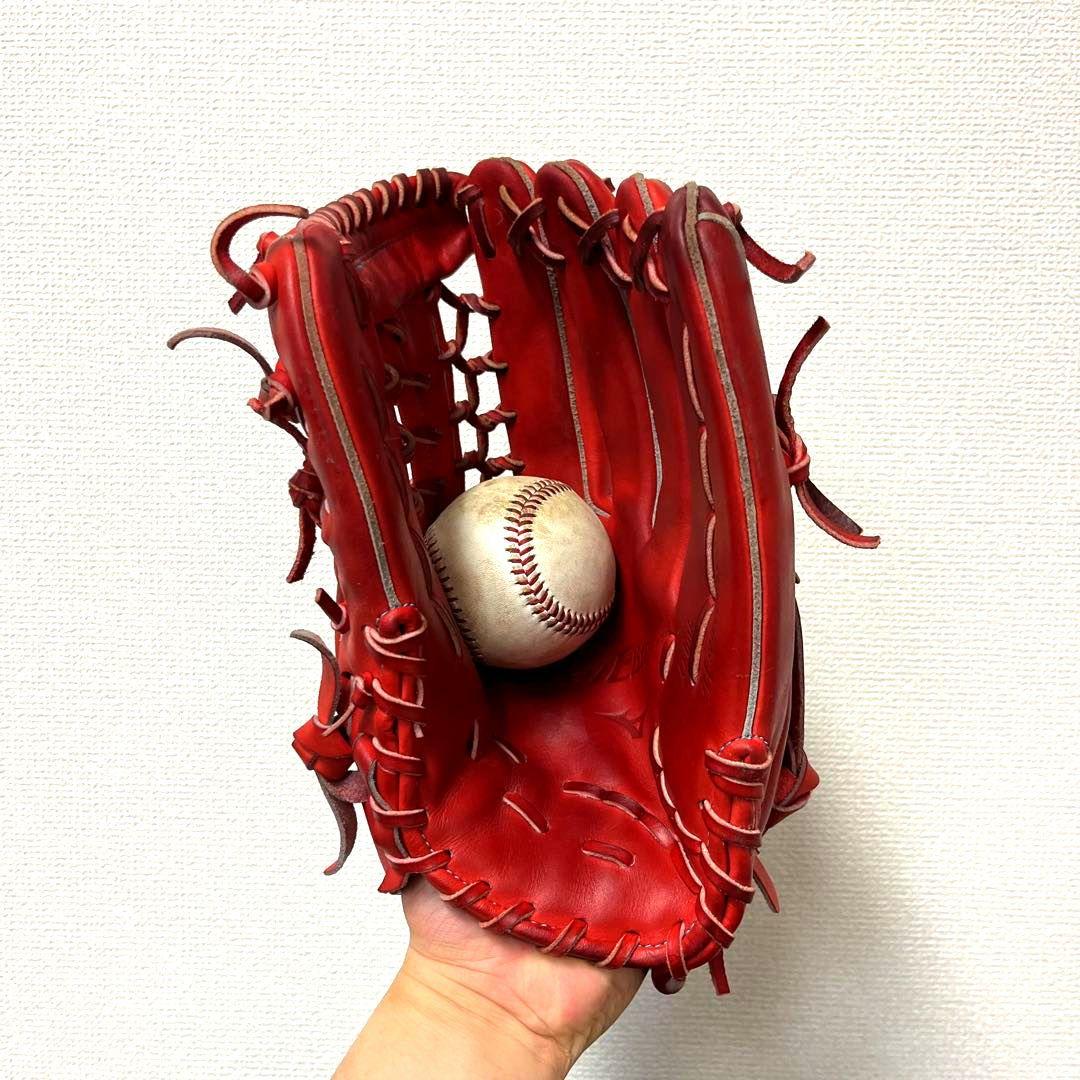 827 ミズノ グローバルエリート 極美品 即戦力 軟式 外野手用グローブ